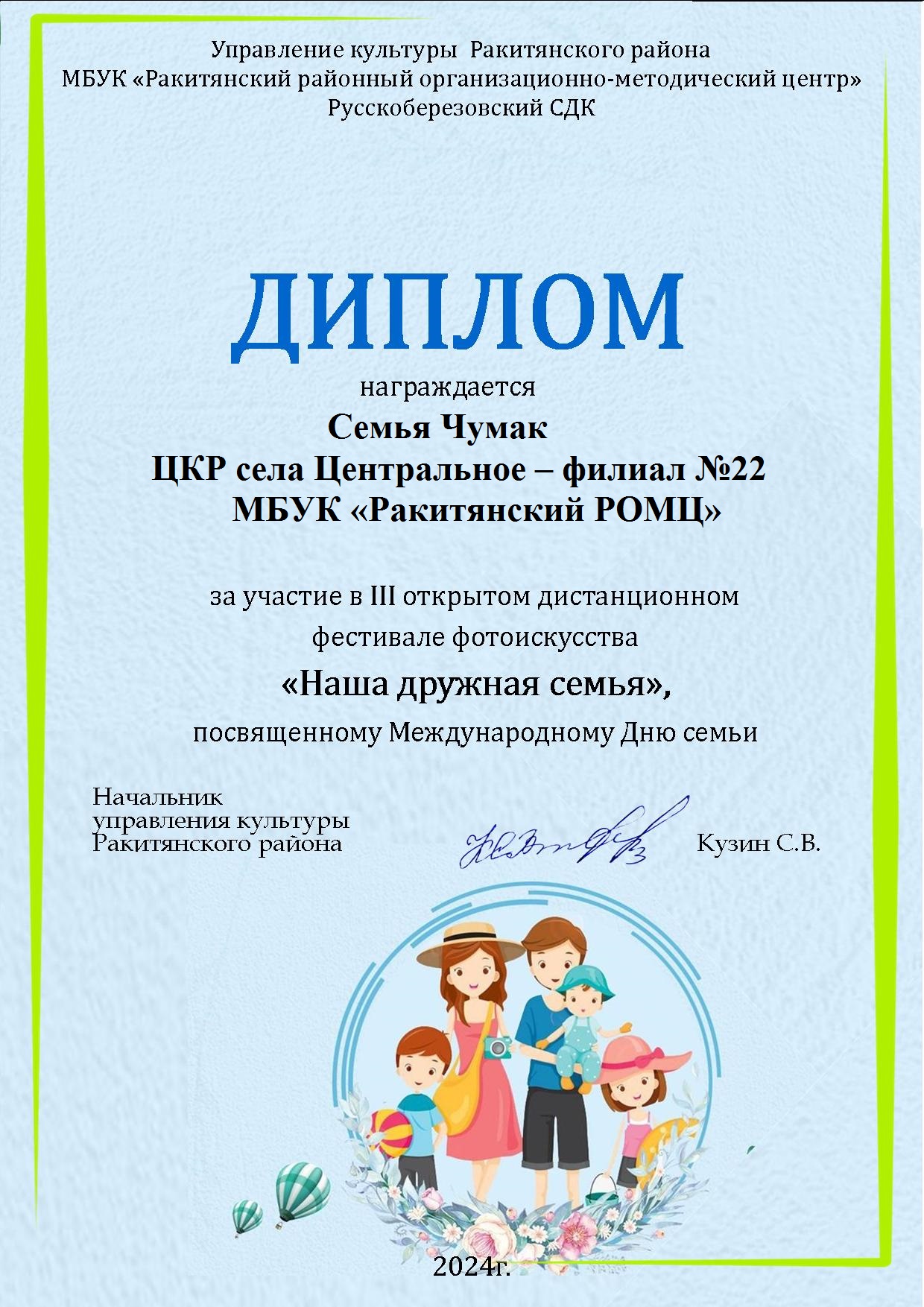 Чумак Центральная